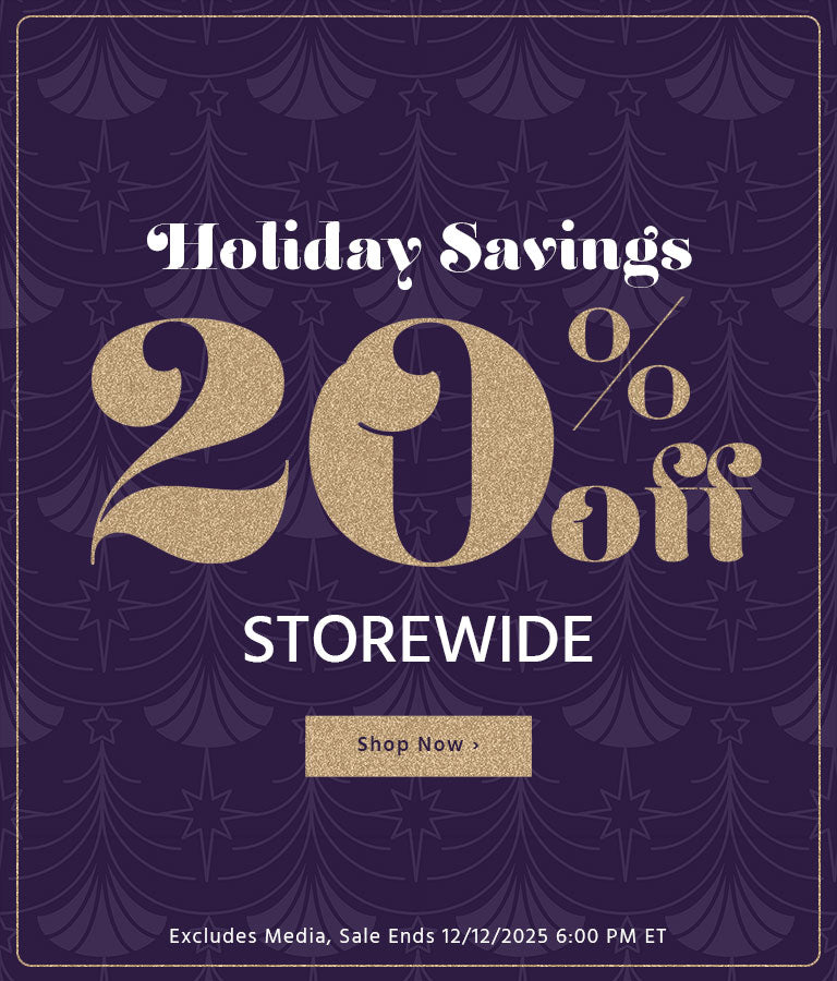 Holiday Sale | Up to 20% Off Storewide | Sale Ends 12/12/2025 6:00 PM ET