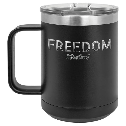 Freedom Laser-Engraved Polar Camel Travel Mug