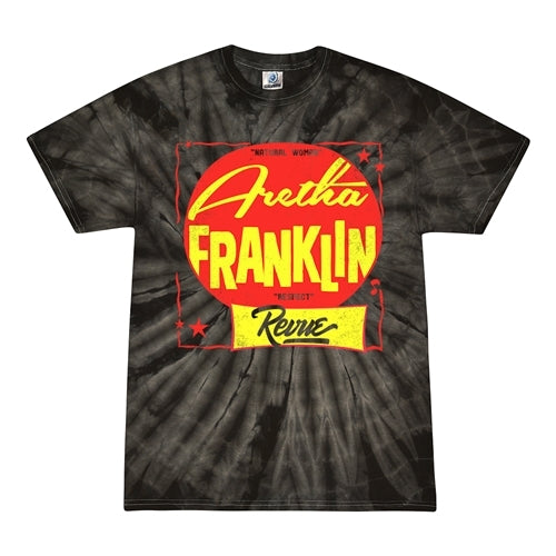 The Aretha Franklin Revue Tie-Dye T-Shirt - Black