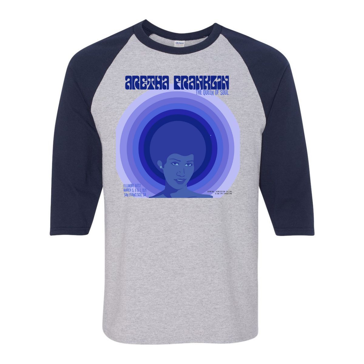 Fillmore West Blue Raglan